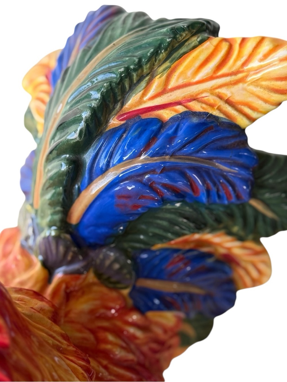 Floral Rooster Cookie Jar - Picture 5 of 6